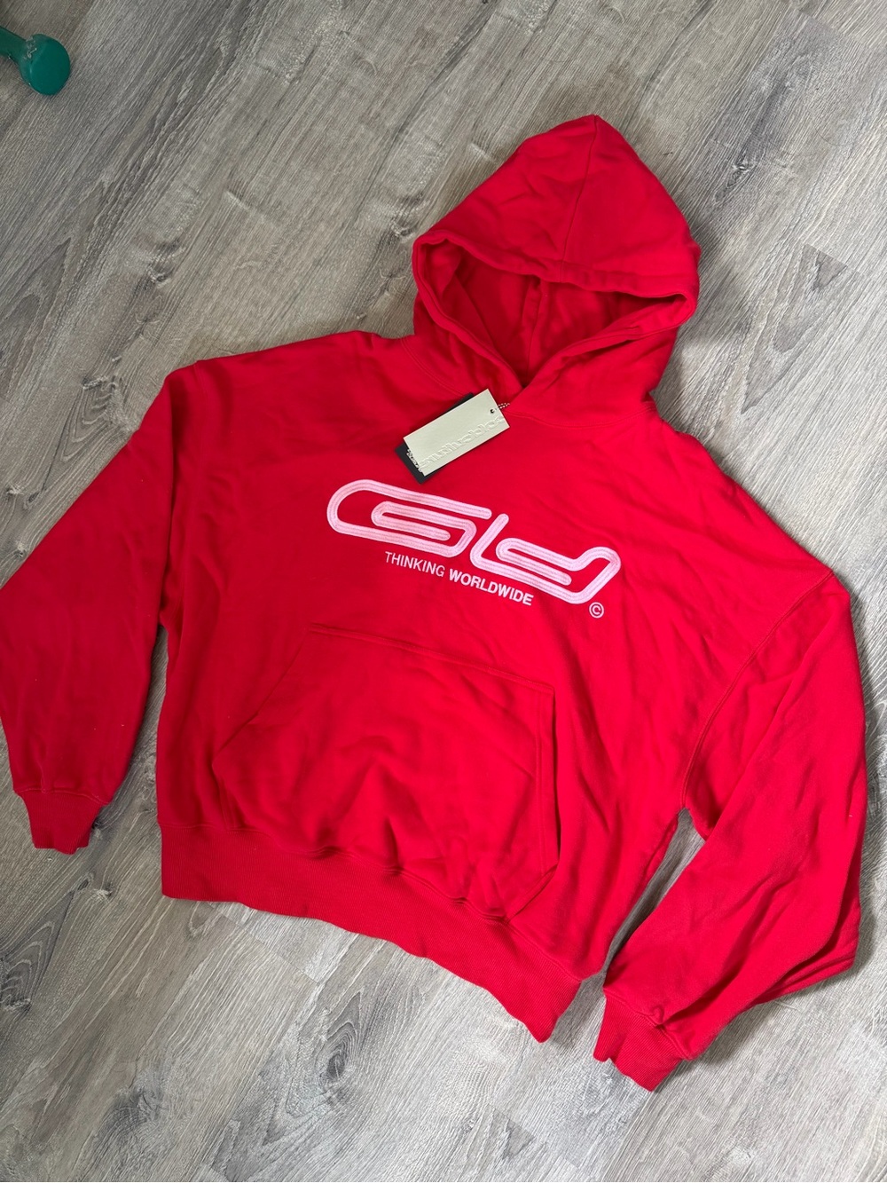 COLD CULTURE Red Graffiti Hoodie